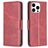 Mobigear Excellent Housse iPhone 16 Pro Max Etui Porte-Monnaie - Rouge