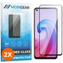 Mobigear Premium OPPO A96 Verre trempé Protection d'écran - Compatible Coque - Noir (Lot de 3)