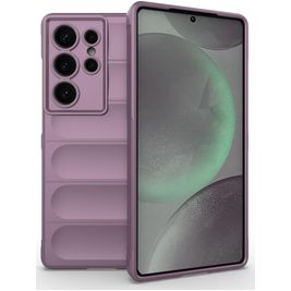 Mobigear Bumpy Coque Samsung Galaxy S25 Ultra Coque arrière en TPU Souple - Violet