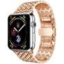 Mobigear Dragon Bracelet Acier Apple Watch Fermeture boucle déployante - 49/46/45/44 mm - Rose doré
