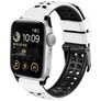 Mobigear Aero Armor Bracelet Silicone Apple Watch Fermeture boucle ardillon - 49/46/45/44 mm - Noir / Blanc