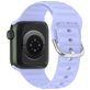 Mobigear Bumpy Bracelet Silicone Apple Watch Fermeture boucle ardillon - 49/46/45/44 mm - Violet