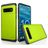 Mobigear Card Coque Samsung Galaxy S10 Coque arrière Rigide Anti-Chocs avec Porte-Cartes - Vert