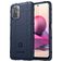 Mobigear Rugged Shield Coque POCO M5s Coque arrière en TPU Souple Anti-Chocs - Bleu