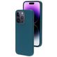 Mobiparts Coque iPhone 14 Pro Coque arrière en Silicone - Blueberry Blue