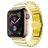 Mobigear Madrid Bracelet Acier Apple Watch Fermeture boucle déployante - 42/41/40/38 mm - Or