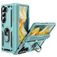 Mobigear Armor Ring Coque Samsung Galaxy Z Fold 6 Coque arrière Rigide Anti-Chocs avec Anneau-Support - Vert