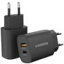 Mobilize - Double USB / USB-C Chargeur Power Delivery 25W - Noir
