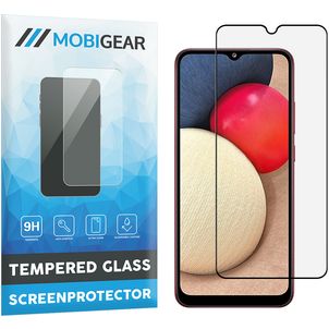 Mobigear Premium Samsung Galaxy A02s Verre trempé Protection d'écran - Compatible Coque - Noir