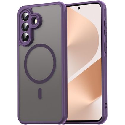 Mobigear Shockproof Samsung Galaxy A57 MagSafe Plastique rigide Coque arrière - Violet