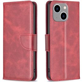 Mobigear Excellent Housse iPhone 15 Plus Etui Porte-Monnaie - Rouge