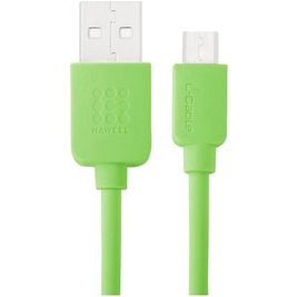 Haweel - Câble USB-A vers Micro USB 1 mètre - Vert Haweel - Câble USB-A vers Micro USB 1 mètre - Vert