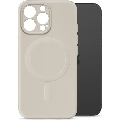 My Style Protective Flex Coque iPhone 16 Pro MagSafe Coque arrière en TPU Souple - Antique White
