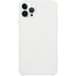 Mobigear Rubber Touch Coque iPhone 15 Pro Coque arrière en Silicone - Blanc