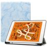 Mobigear Tri-Fold Marble Coque iPad Air 3 (2019) Etui + Porte-crayon - Bleu