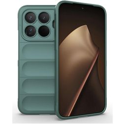 Mobigear Bumpy Coque Xiaomi 15T Pro Coque arrière en TPU Souple - Vert foncé