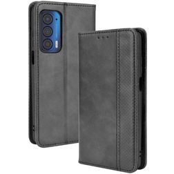 Mobigear Sensation Housse Motorola Edge (2021) Etui Porte-Monnaie - Noir