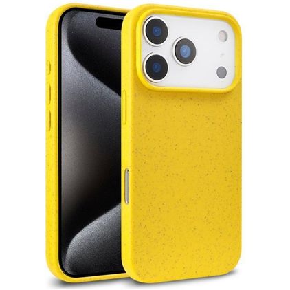Mobigear Bio Coque iPhone 18 Pro Coque arrière en Eco-Friendly - Jaune