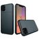 Mobigear Card Coque iPhone 11 Pro Coque arrière Rigide Anti-Chocs avec Porte-Cartes - Bleu Marin