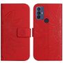 Mobigear Sunflower Housse TCL 30 SE Etui Porte-Monnaie - Rouge
