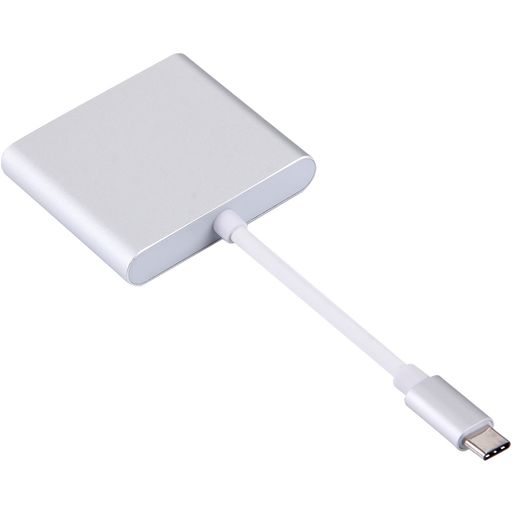 Mobigear - Hub USB-C vers HDMI / USB-A / USB-C - Argent