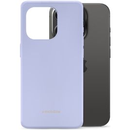 Mobilize Rubber Gelly Coque iPhone 15 Pro Coque arrière en TPU Souple - Pastel Purple