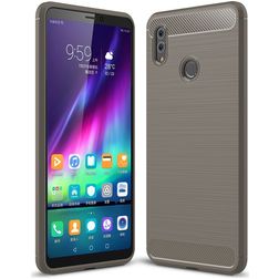 Mobigear Brushed Slim Coque HONOR Note 10 Coque arrière en TPU Souple - Gris