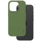 CARE by PanzerGlass Fashionable Coque iPhone 16 Pro MagSafe Coque arrière en Silicone - Vert