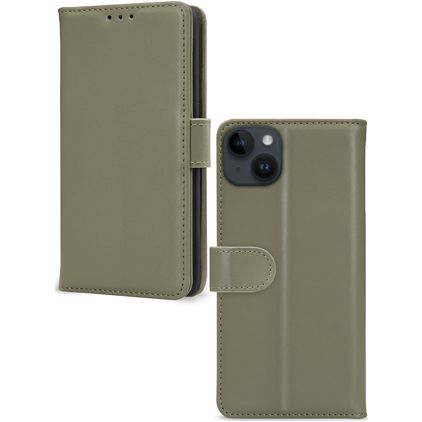 Mobilize Premium Gelly Wallet Housse iPhone 14 Plus Etui Porte-Monnaie - Vert