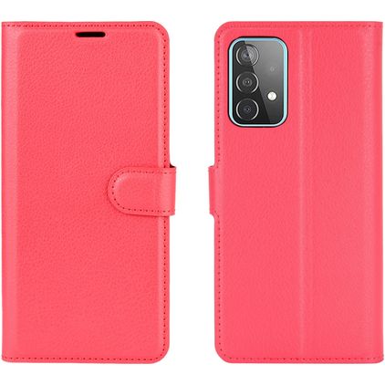 Mobigear Classic Housse Samsung Galaxy A52 Etui Porte-Monnaie - Rouge