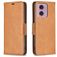 Mobigear Excellent Housse Motorola Moto G24 Etui Porte-Monnaie - Cognac