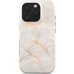 Burga Tough Coque iPhone 16 Pro Coque arrière Rigide Anti-Chocs - Vanilla Sand