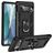 Mobigear Armor Ring Coque Google Pixel 7 Coque arrière Rigide Anti-Chocs avec Anneau-Support - Noir