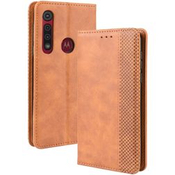 Mobigear Sensation Housse Motorola Moto G8 Plus Etui Porte-Monnaie - Cognac