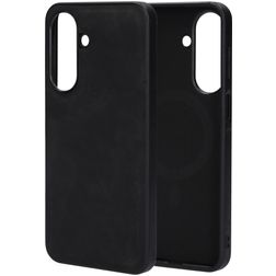 Mobiparts Classic Coque Samsung Galaxy A27 MagSafe Coque arrière en TPU,Similicuir - Graphite Black