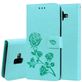 Mobigear Roses Housse Samsung Galaxy J6 Plus Etui Porte-Monnaie - Turquoise