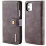 Mobigear Snap Button Housse iPhone 11 Etui avec Coque Détachable Porte-Monnaie - Noir