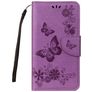 Mobigear Butterfly Housse Samsung Galaxy A8 (2018) Etui Porte-Monnaie - Violet