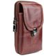 Mobigear Etui de ceinture (max 17 cm x 10,5 cm) - Pochette de ceinture - Holster - Marron