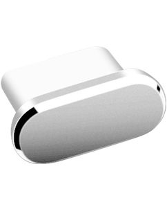 Mobigear Essentials Bouchon Anti-poussière en Aluminium - USB-C - Argent (Lot de 2)