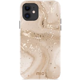 MIO Coque iPhone 11 MagSafe Coque arrière Rigide - Gold Marble