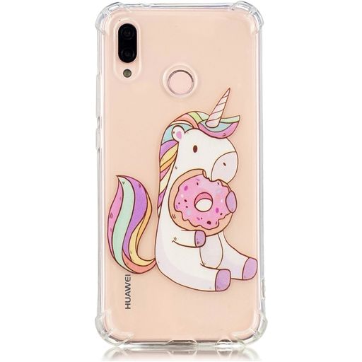 Mobigear Design Coque Huawei P20 Lite (2018) Coque arrière en TPU Souple - Licorne