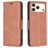 Mobigear Excellent Housse iPhone 17 Pro Max Etui Porte-Monnaie - Marron