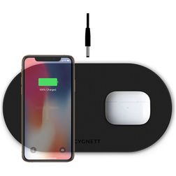 Cygnett TwoFold - Station de recharge MagSafe 1.5 mètres Fast Charge 20W 5A - Noir