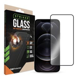 Striker Xtreme Impact iPhone 12 Pro Verre trempé Protection d'écran - Compatible coque