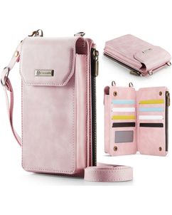Caseme ME40 Crossbody Sac Téléphone - Large - Rose