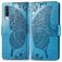 Mobigear Butterfly Housse Samsung Galaxy A70 Etui Porte-Monnaie - Bleu