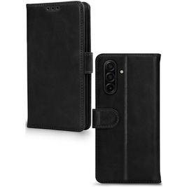 Mobilize Wallet Housse Samsung Galaxy A26 Etui en Cuir Véritable Porte-Monnaie - Noir