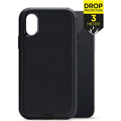 Mobilize Defender Coque iPhone X Coque arrière Rigide Anti-Chocs - Noir