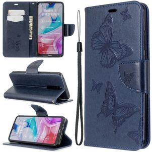 Mobigear Butterfly Housse Xiaomi Redmi 8 Etui Porte-Monnaie - Bleu
